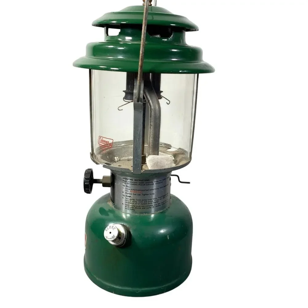 Vintage Coleman Lantern Dated 5 1977 USA Green